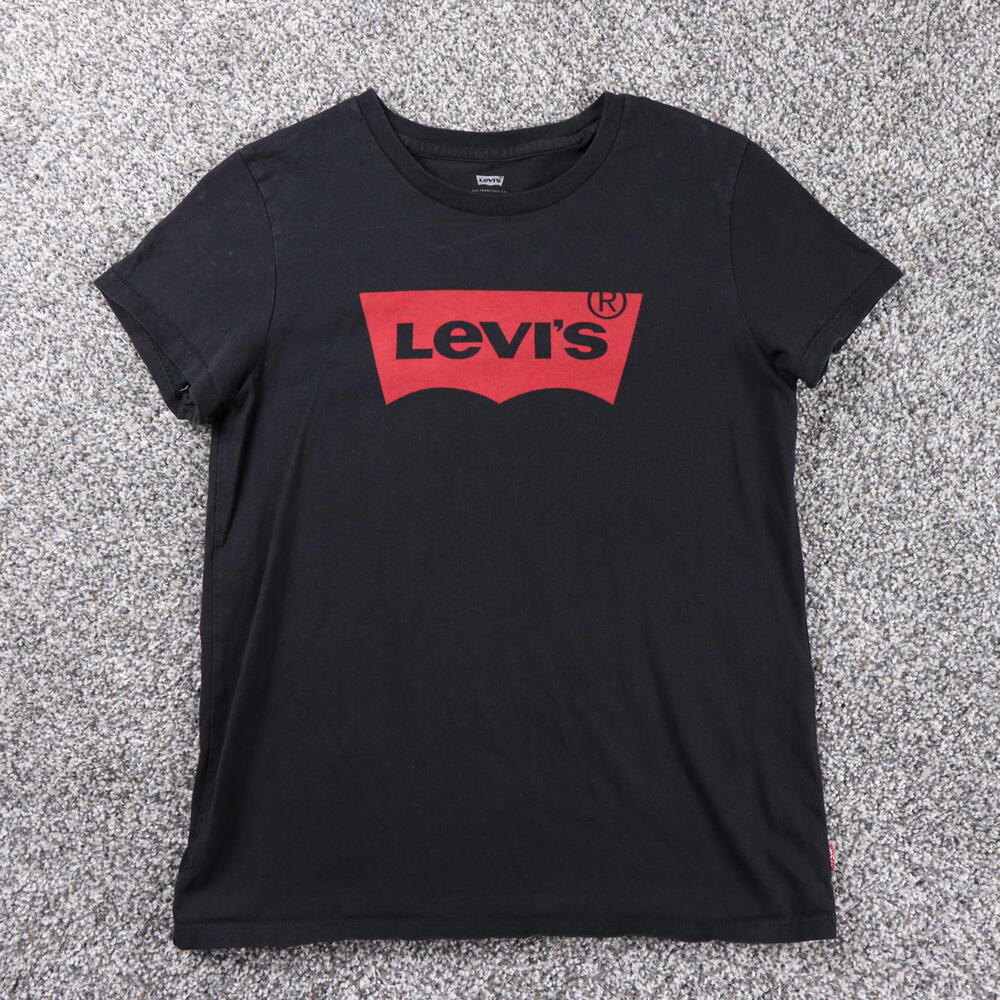 Vintage Levi's Short Sleeve Branded Tee Shirt Small Petite‎